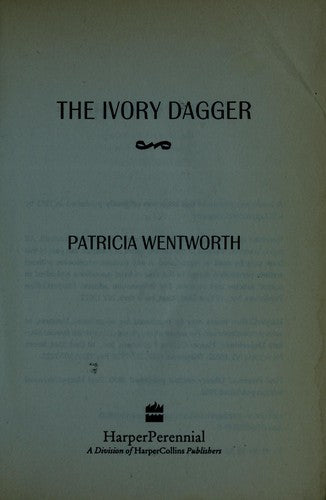 The Ivory Dagger