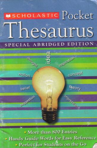 Scholastic Pocket Thesaurus, Special Abridged Edition