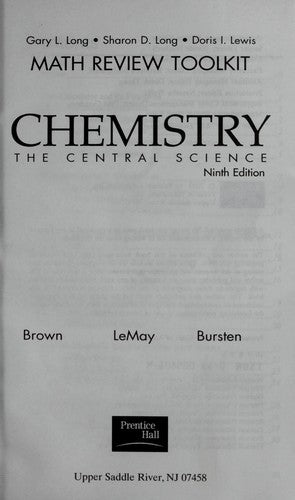 Math Review Toolkit: Chemistry, the central science