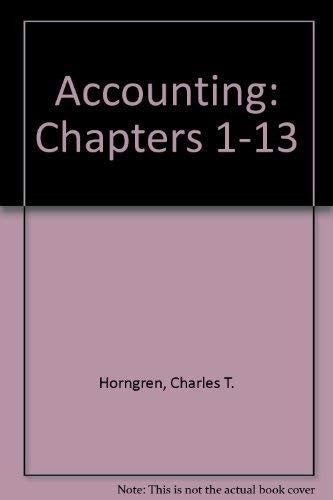Accounting (Working Papers 1 - 13) Second Edition