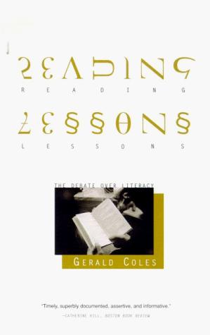 Reading Lessons: The Debate Over Literacy