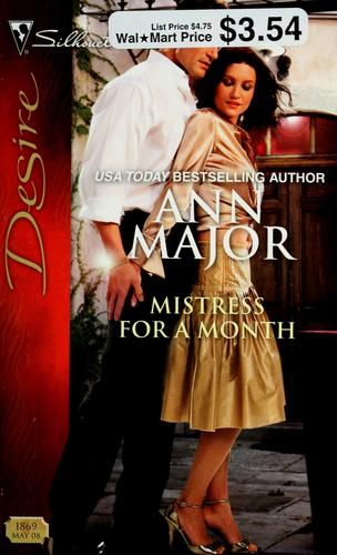 Mistress For A Month (Silhouette Desire)