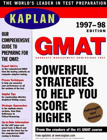 Kaplan Graduate Management Admission Tests: 1997-98 Edition