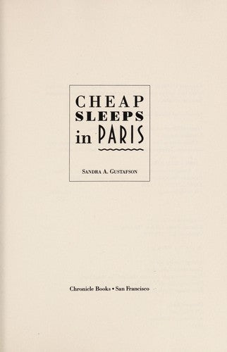 Cheap Sleeps In Paris