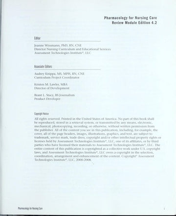 Pharmacology For Nursing Version 4.2 (4.2)