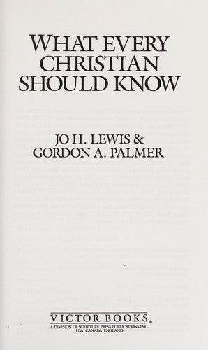 What Every Christian Should Know