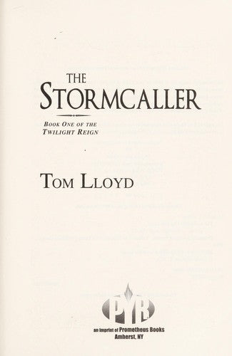 The Stormcaller: Book One Of The Twilight Reign