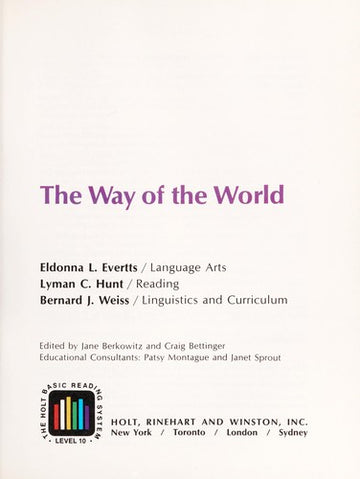 The Way Of The World: (The Holt basic reading system level 10)