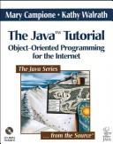 The Java Tutorial: object-oriented programming for the Internet
