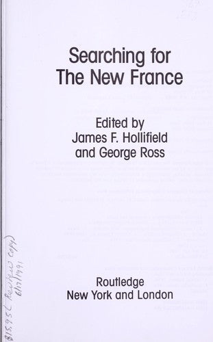 Searching For The New France