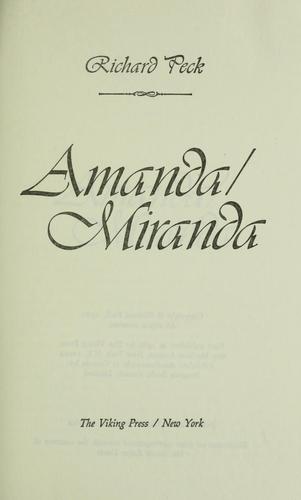 Amanda/Miranda (without dust jacket)