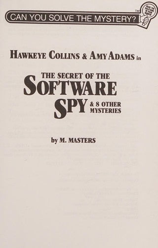 Secret Of The Software Spy (Can You Solve The Mystery?)