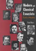 Modern And Classical Essayists: twelve masters