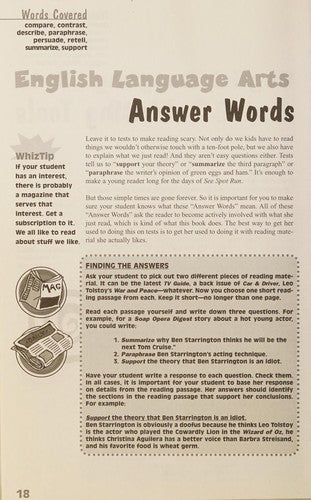 The Word Whiz's Guide To Massachusetts  Elementary School Vocabulary
