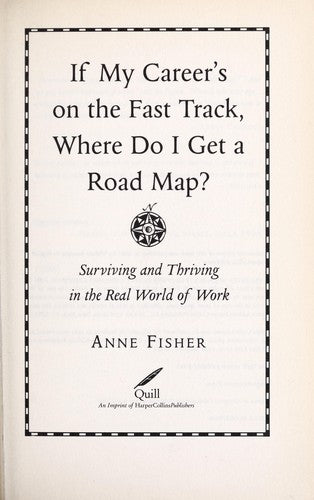 If My Career's On The Fast Track, Where Do I Get A Road Map?