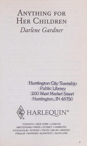 Anything For Her Children (Harlequin Superromance)