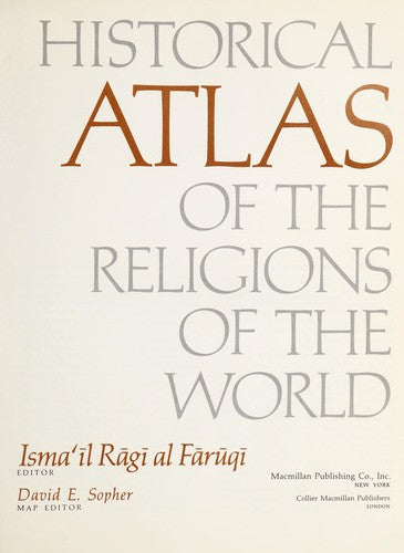 Historical atlas of the religions of the world