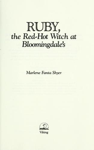 Ruby, the Red-hot Witch at Bloomingdale's