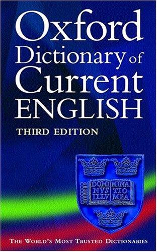Oxford Dictionary Of Current English (Dictionary)