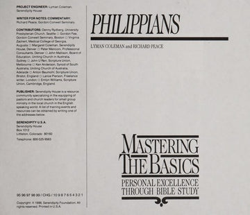 Mastering Basics-Philippians: