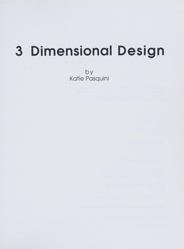 Three-Dimensional Design