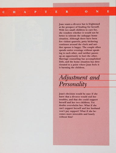 Psychology Of Adjustment
