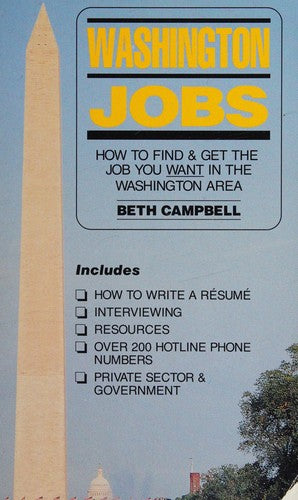 Washington Jobs: how to find & get the job you want in the Washington area