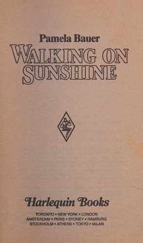 Walking On Sunshine (Harlequin Superromance No. 330)