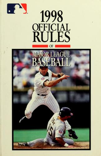 1998  Official Rules Of Major League Baseball