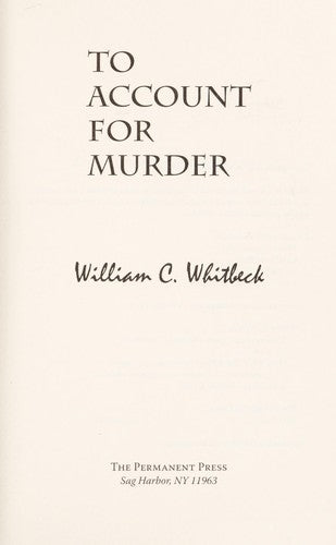 To Account for Murder
