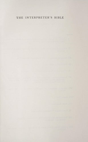 The Interpreter's Bible, Vol. 1: General And Old Testament Articles, Genesis, Exodus