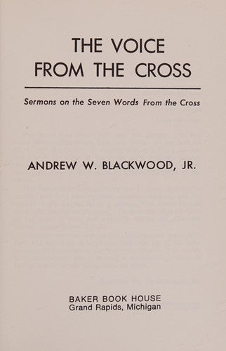 The Voice From The Cross