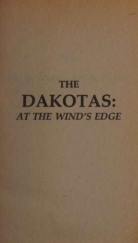 The Dakotas: At The Wind's Edge