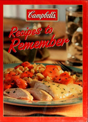 Campbell's Recipes To Remember