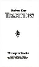Traditions (Harlequin Superromance No. 332)