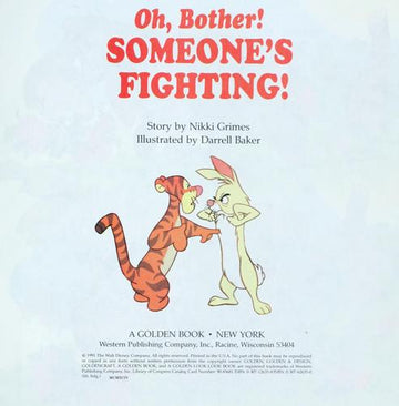Oh, Bother! Someone's Fighting (Disney's Winnie The Helping Hands Book)
