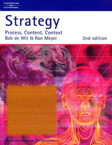 Strategy: Process, Content, Context 2nd Edition