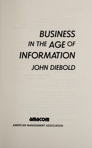 Business In The Age Of Information