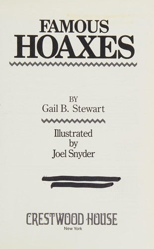 Famous Hoaxes