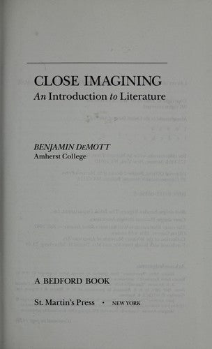 Close Imagining: An Introduction To Literature