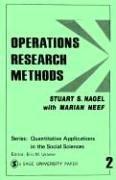Operations Research Methods: as applied to political science and the legal process