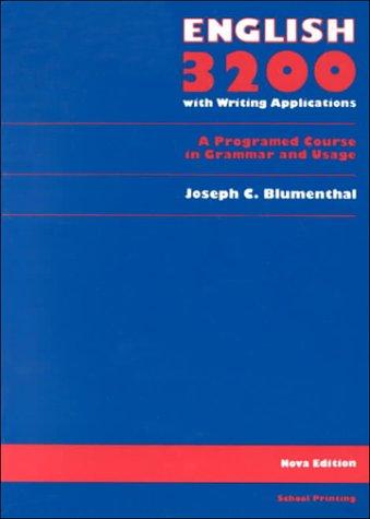 English 3200 with Writing Applications: a programed course in grammar and usage