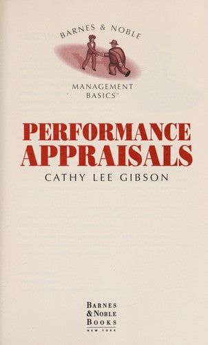 Performance Appraisals( Barnes & Noble Management Basics)