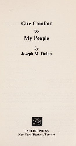 Give comfort to my people (A Deus book)