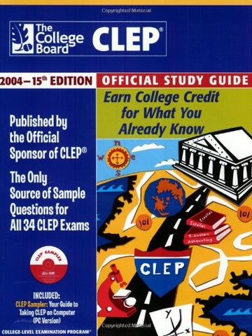 The Clep Official Study Guide 2004, 15th Edition