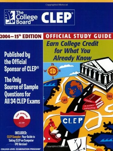 The Clep Official Study Guide 2004, 15th Edition