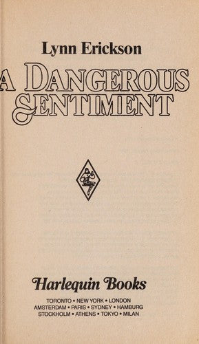 A Dangerous Sentiment (Harlequin Superromance No. 231)
