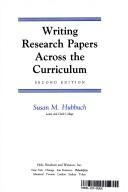 Writing Research Papers Across The Curriculum