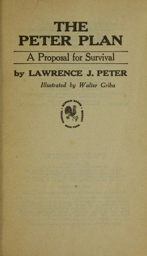 The Peter Plan: A Proposal For Survival