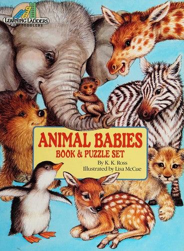 Animal Babies Book And Puzzle Set
